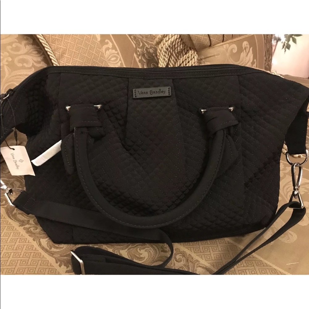 NWT Vera Bradley Hadley Satchel - Black